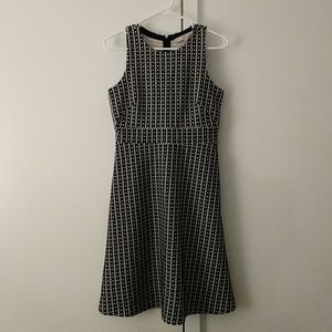 Ann Taylor Loft Dress - Black and White - Size 0
